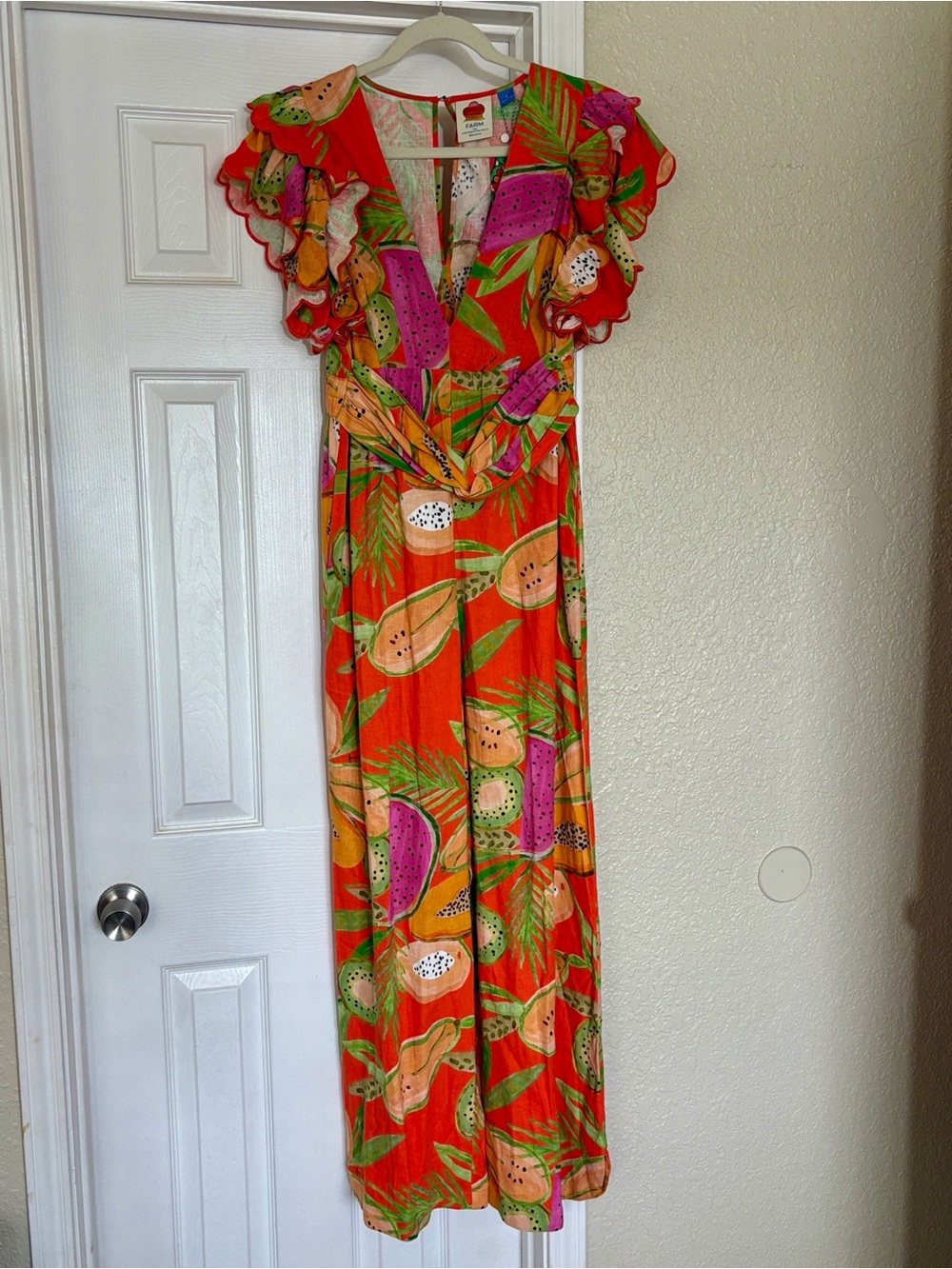 FARM Rio for Anthropologie Tropical Jumpsuit, NWT